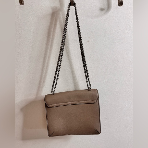 Tory Burch Taupe Leather Shoulder Bag - Picture 3 of 9